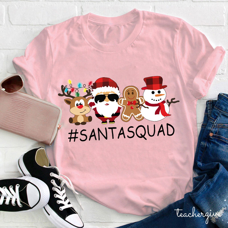 Santa Squad Teacher T-Shirt