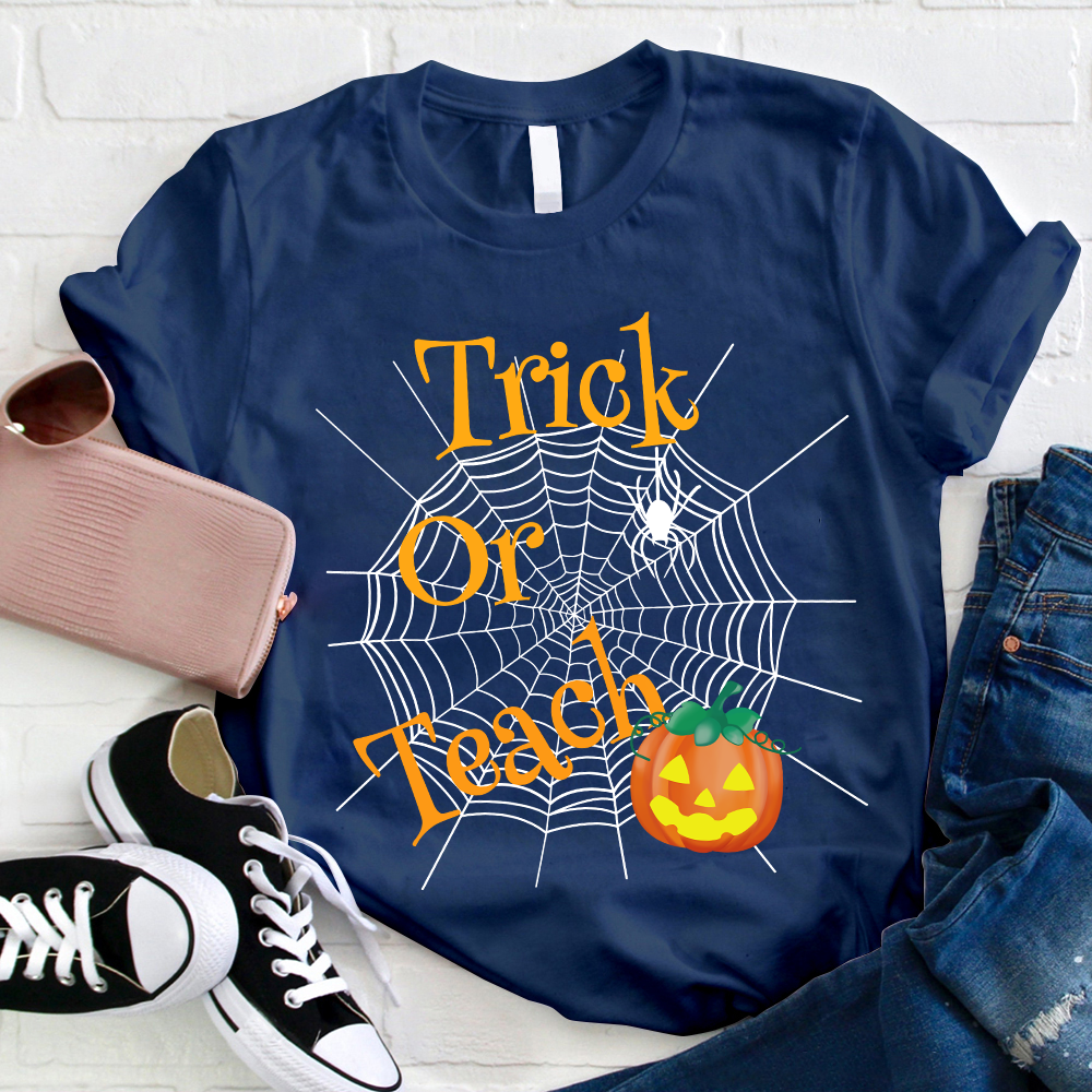 Trick Or Teach Spider Web T-Shirt