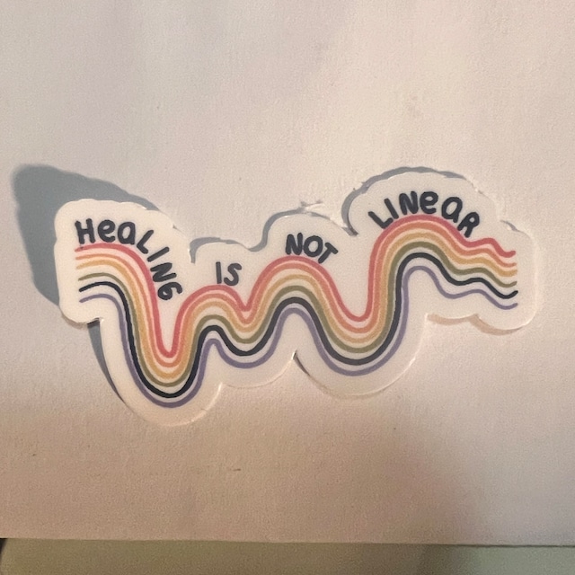 Healing Is Not Linear Teacher Stickers