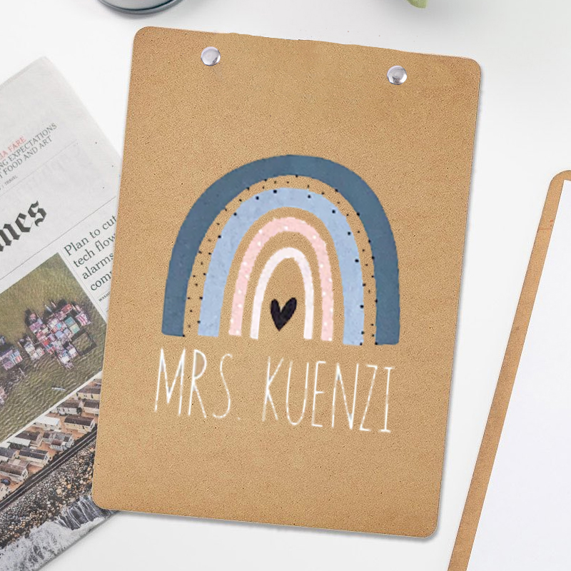 Boho Rainbow Teach Appreciation Gift Clipboard 