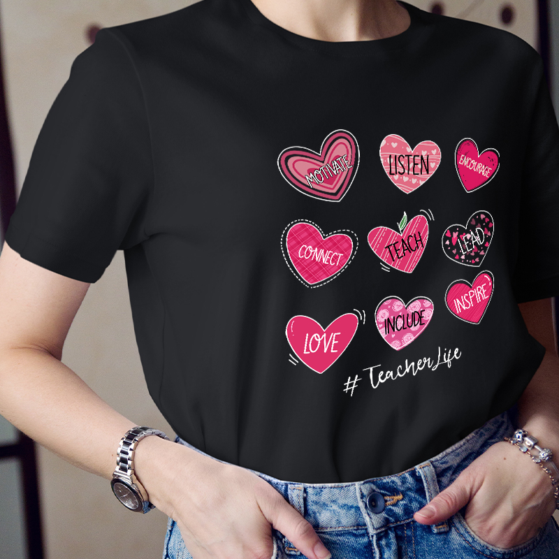 Motivate Listen Encourage Teacher T-Shirt