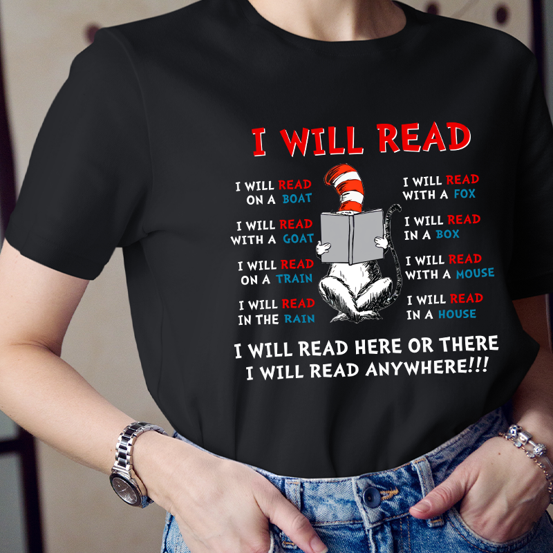 I Will Read Anywhere T-Shirt