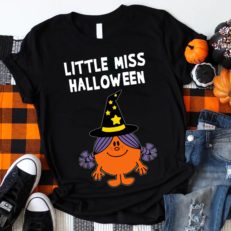 Little Miss Dress Like A Witch Halloween Teacher T-Shirt