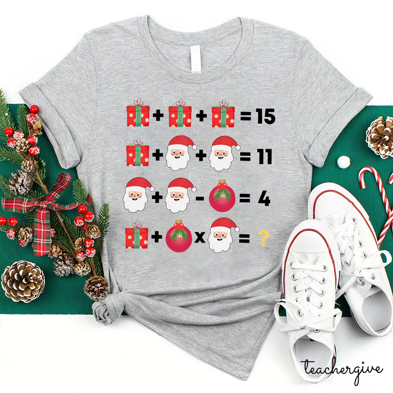 Christmas Mathematics Teacher T-Shirt