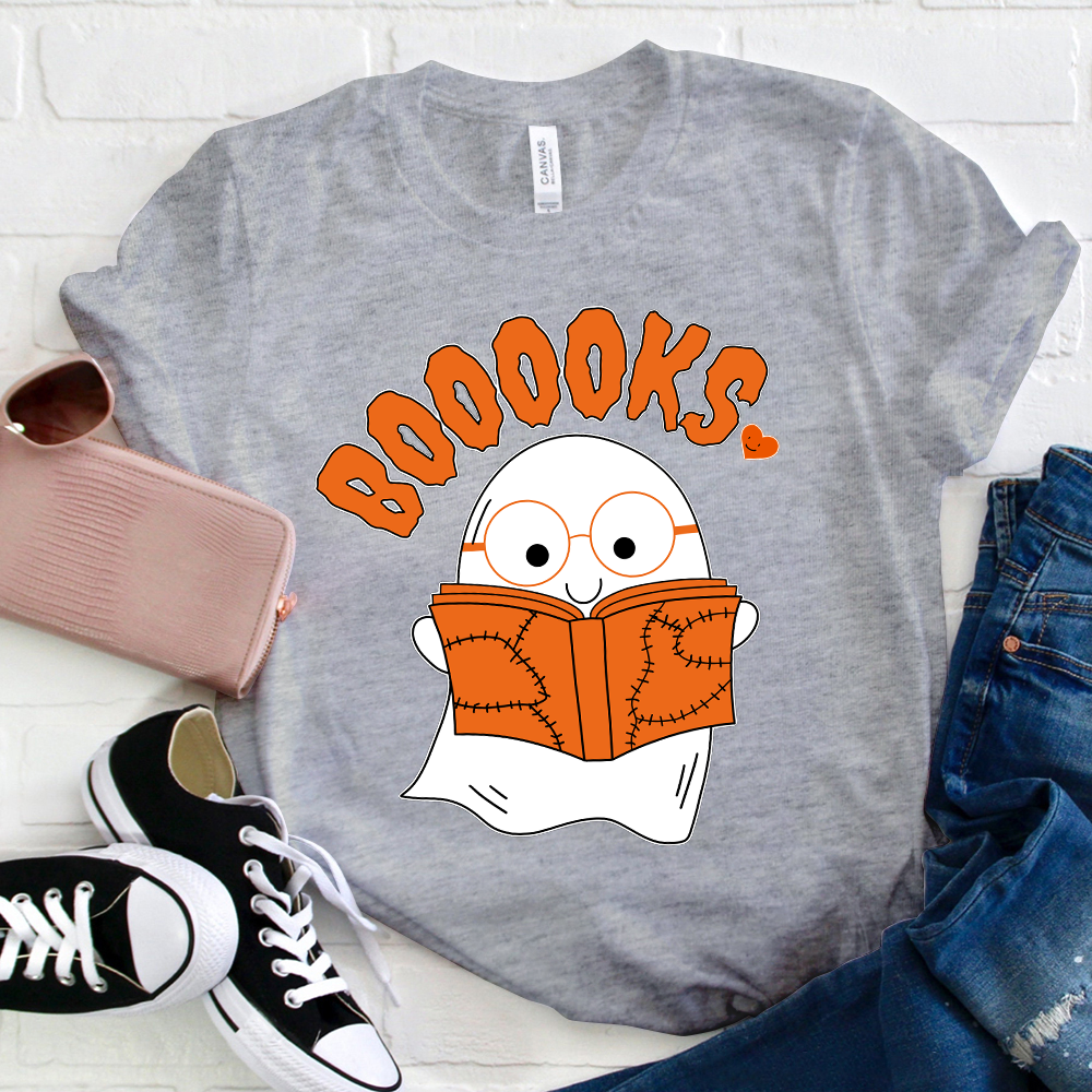Booooks Cartoon T-Shirt