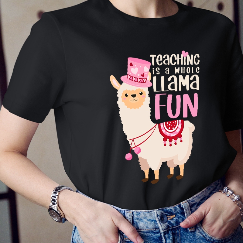 Teaching Is A Whole Llama Fun Teacher T-Shirt