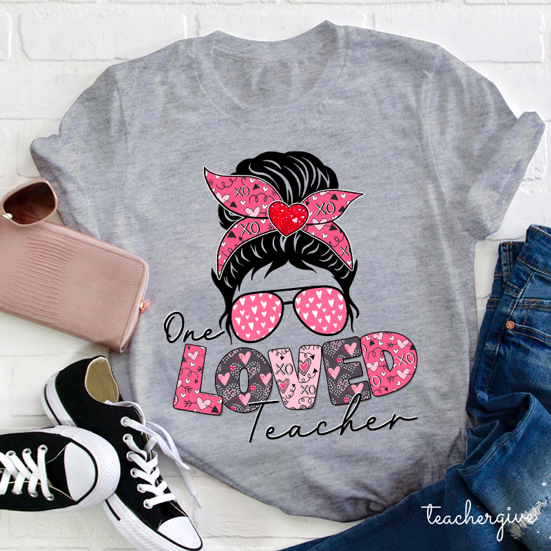 One Loved Teacher Xoxo Teacher T-Shirt