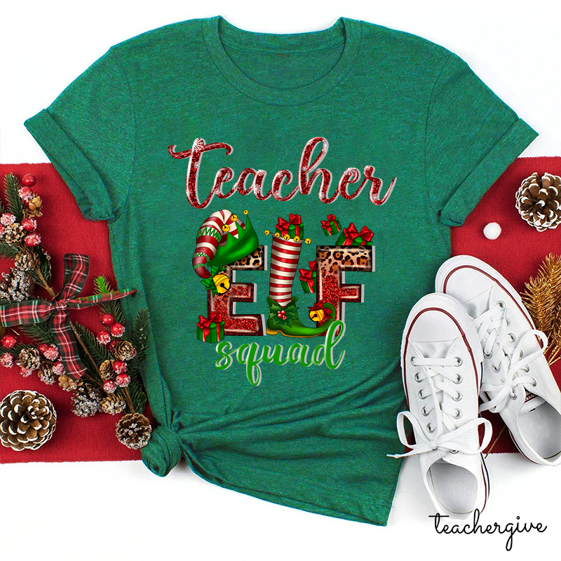 Teacher Elf Squad Teacher T-Shirt