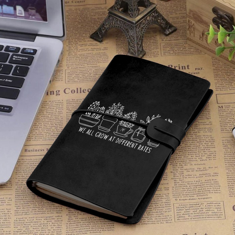 We All Grow At Differents Rates Faux Leather Notebook