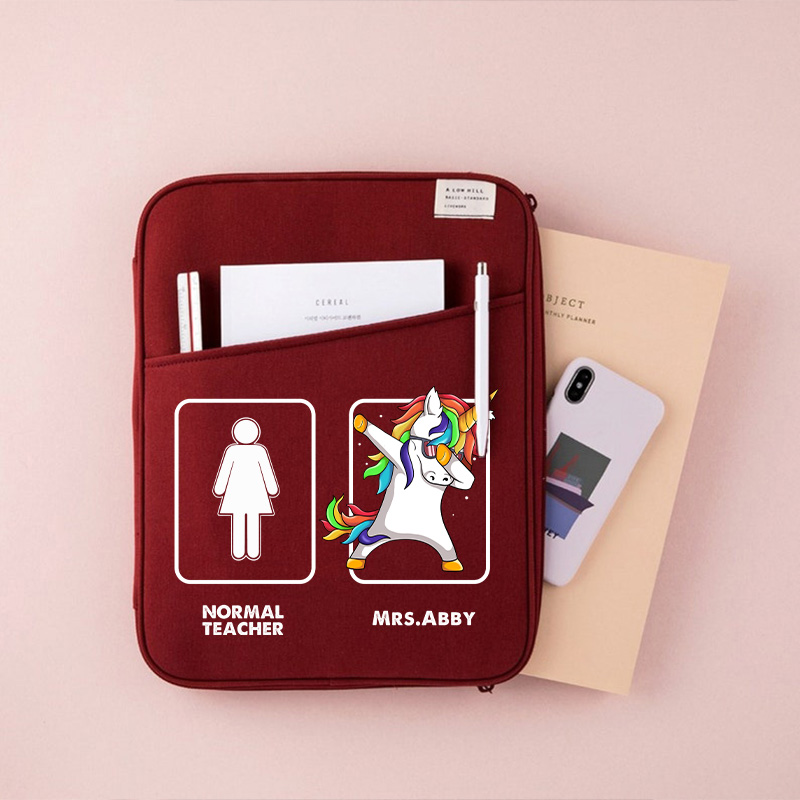 Personalized Normal Teacher & Me 13" MacBook Case