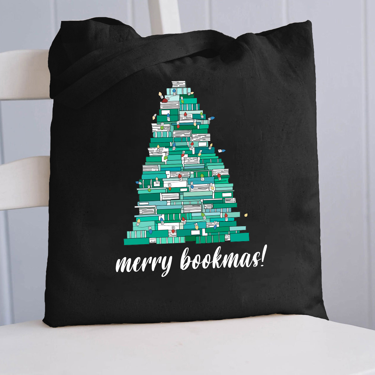 Merry Bookmas Tote Bag