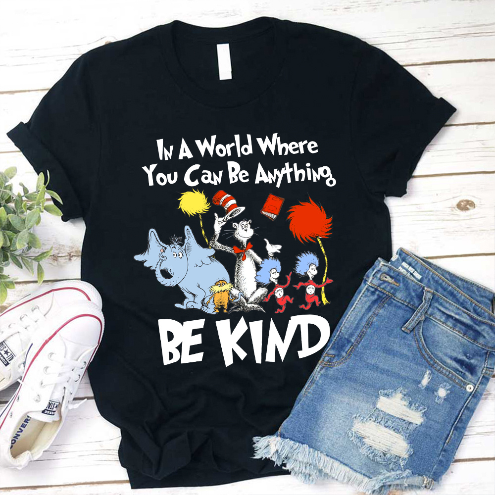 Elephant And Cat In A World Where You Can Be Anything T-Shirt