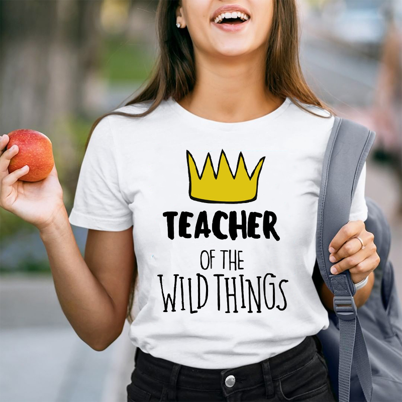 Teacher Of The Wild Things Crown T-Shirt