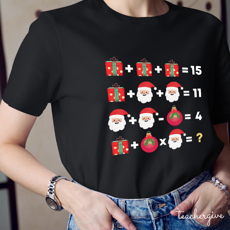 Christmas Mathematics Teacher T-Shirt