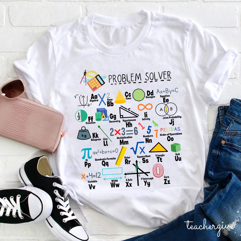 Math Alphabet T-Shirt Math Alphabet T-Shirt
