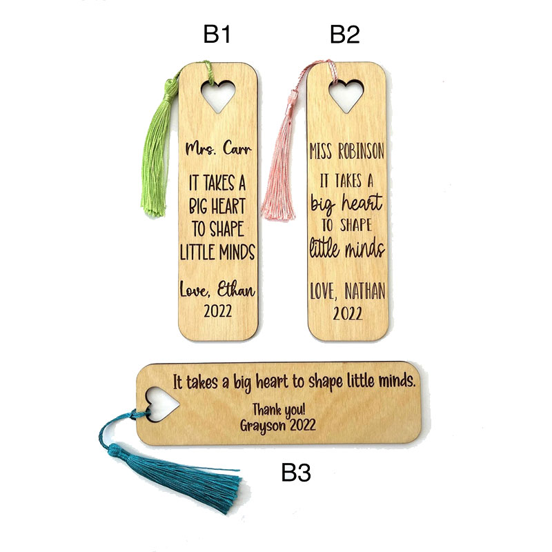 Bookmark - Personalized It Takes a Big Heart to Shape Little Minds - Bookmark Bookmark - Personalized It Takes a Big Heart to Shape Little Minds - Bookmark