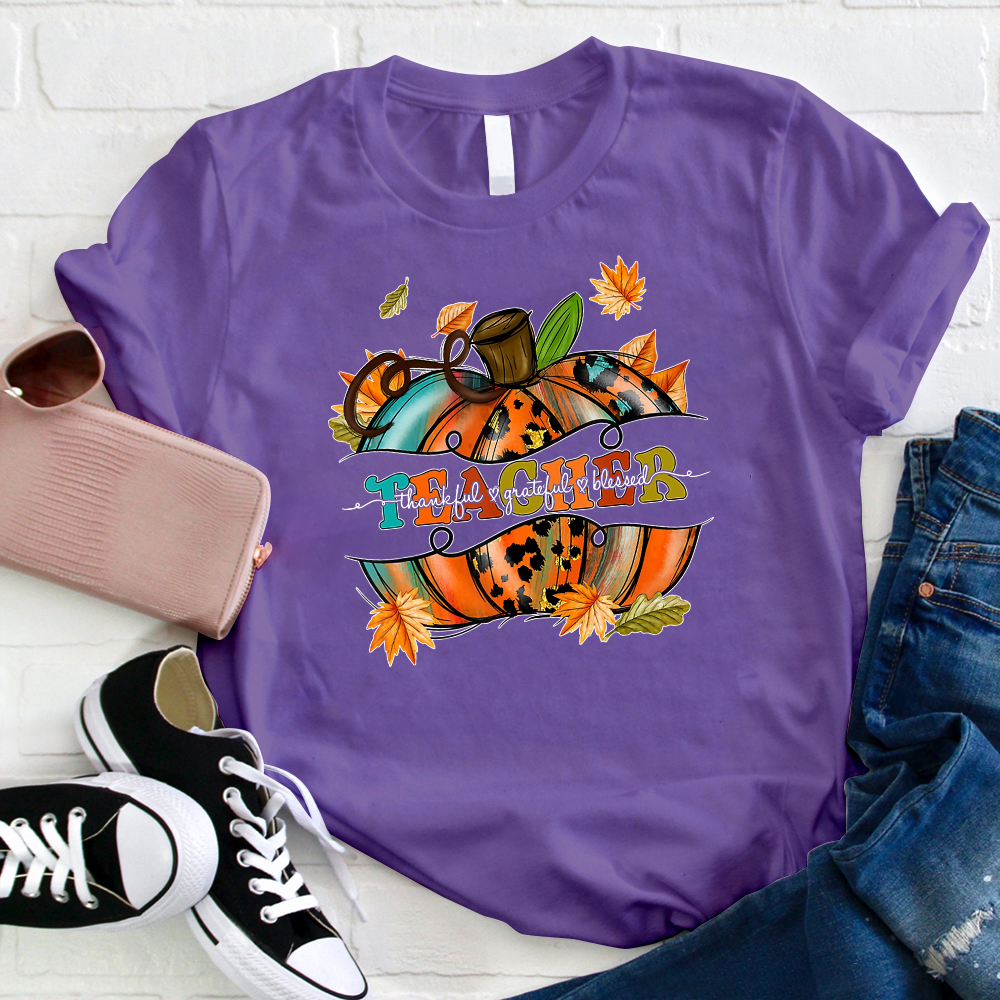 Pumpkin Teacher T-Shirt