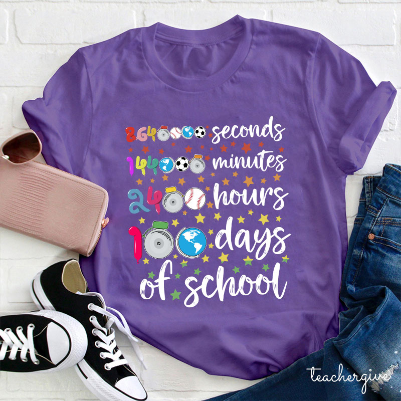100 Days Of School Teacher T-Shirt