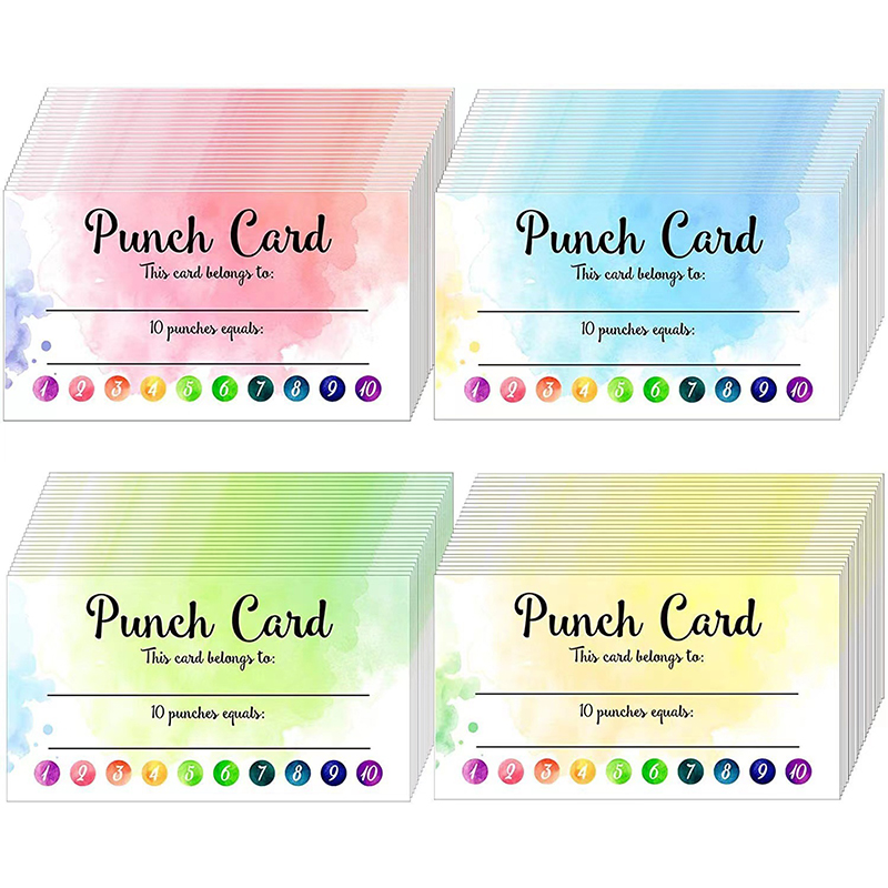 Student Punch Cards for Classroom rewards