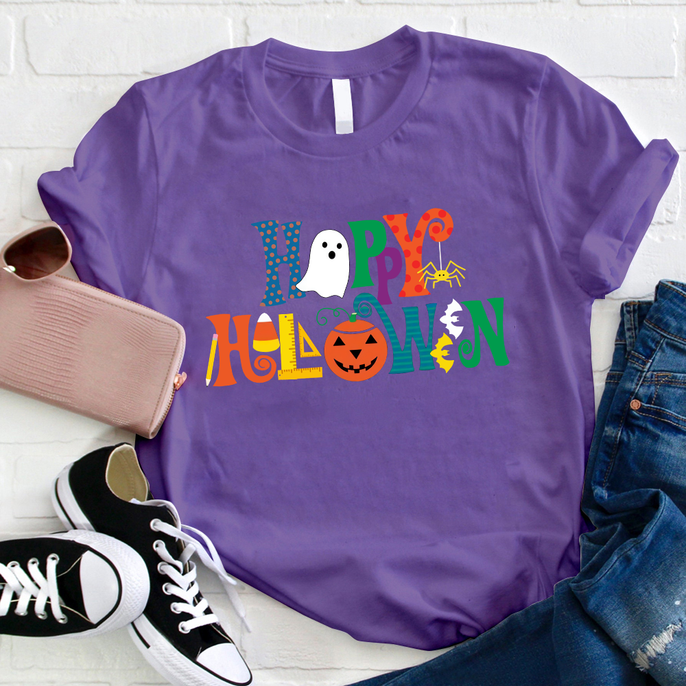 Colorful Happy Halloween T-Shirt
