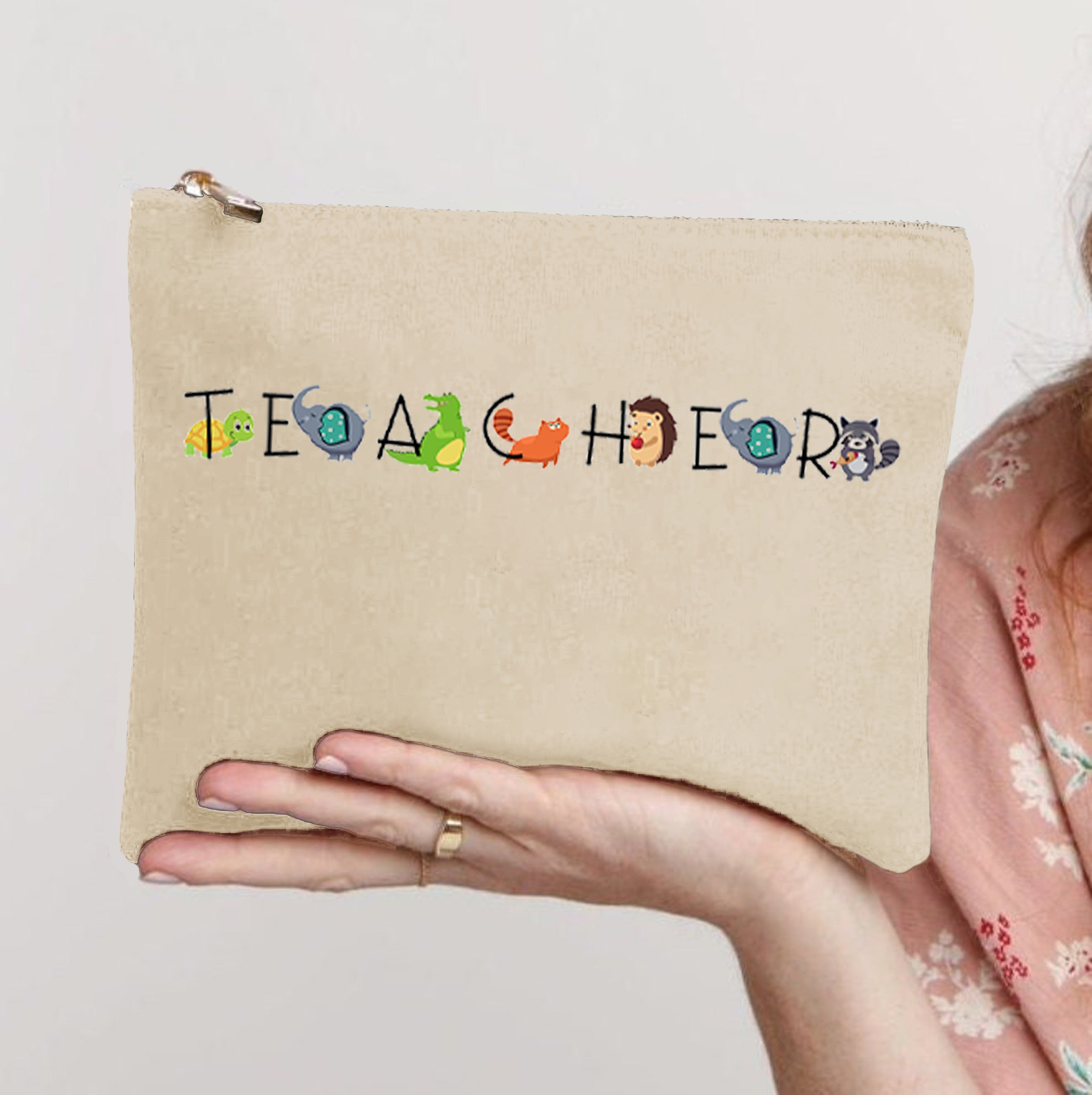 Lovely Animal Teacher Makeup Bag