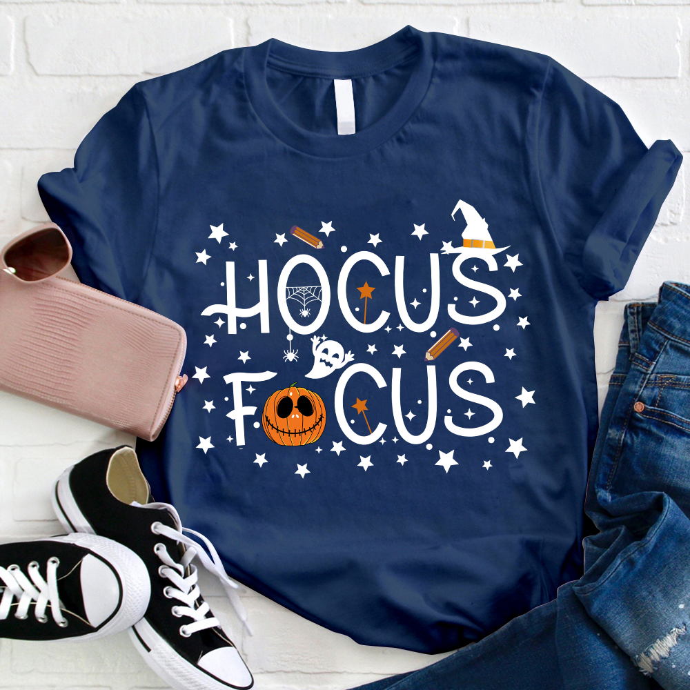 Hocus Focus Stars Everywhere Teacher T-Shirt