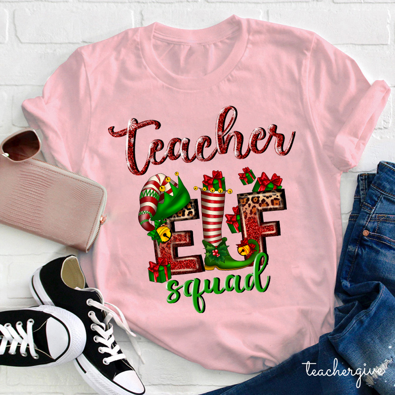 Teacher Elf Squad Teacher T-Shirt