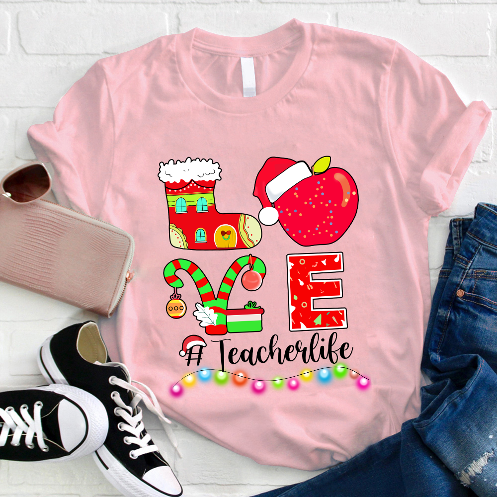 Christmas Love Teacherlife T-Shirt