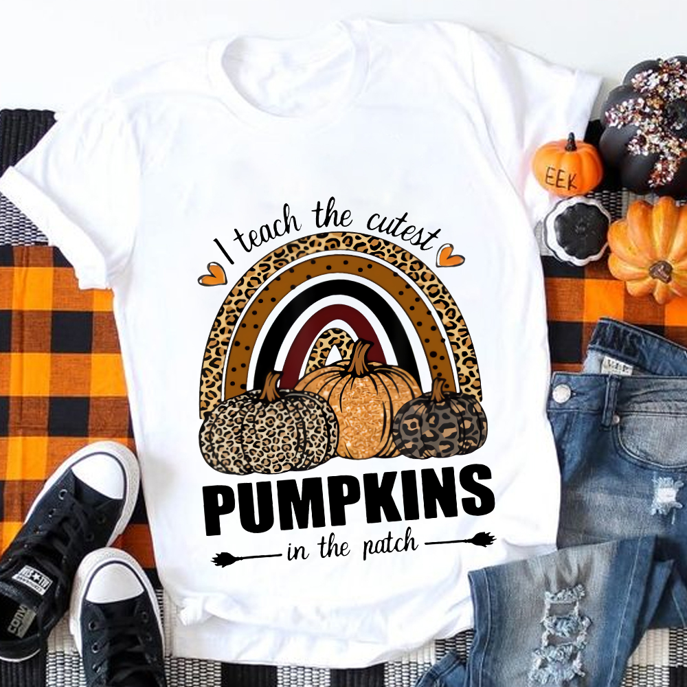 Leopard Pumpkins In The Patch T-Shirt
