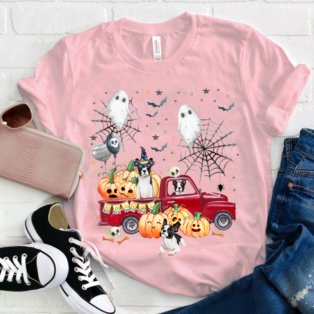 Halloween Pumpkin Car T-Shirt