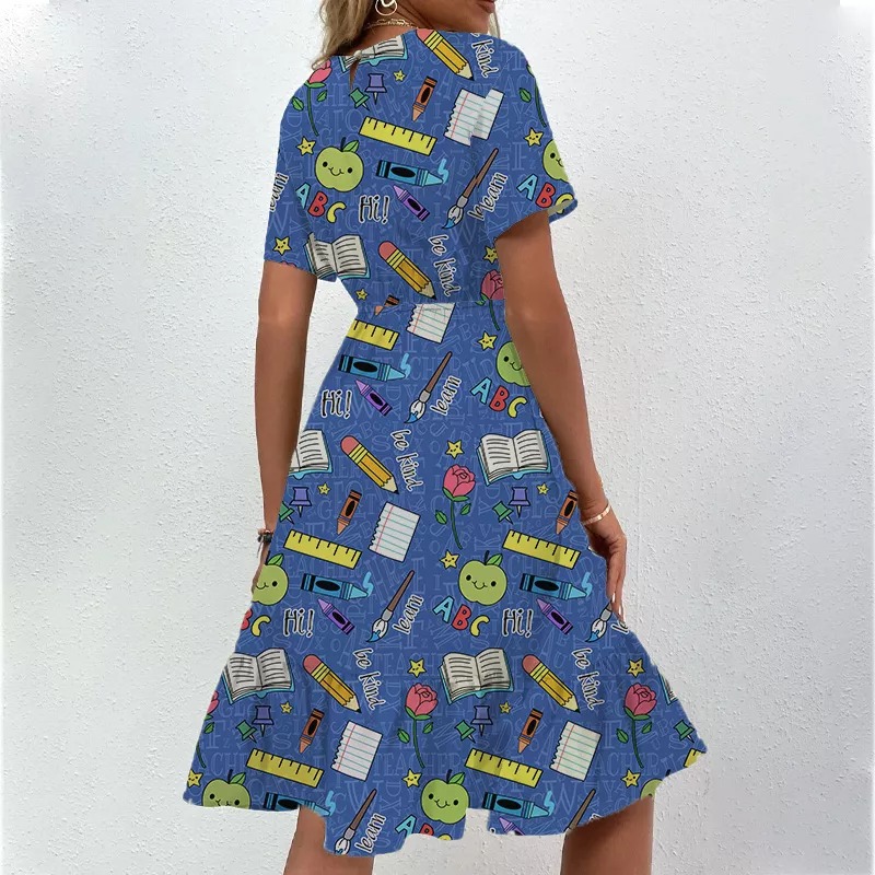 Pre-Sale Blue Stationery And Rose Dress