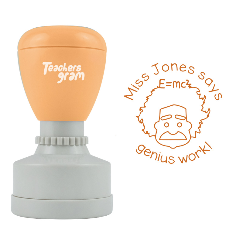 Personalized Genius Work Stamp
