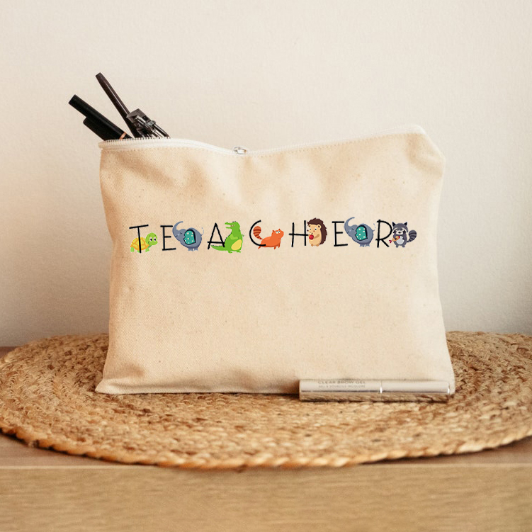 Lovely Animal Teacher Makeup Bag