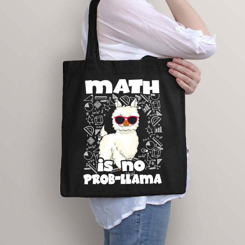 Math Is No Prob-Llama Tote Bag