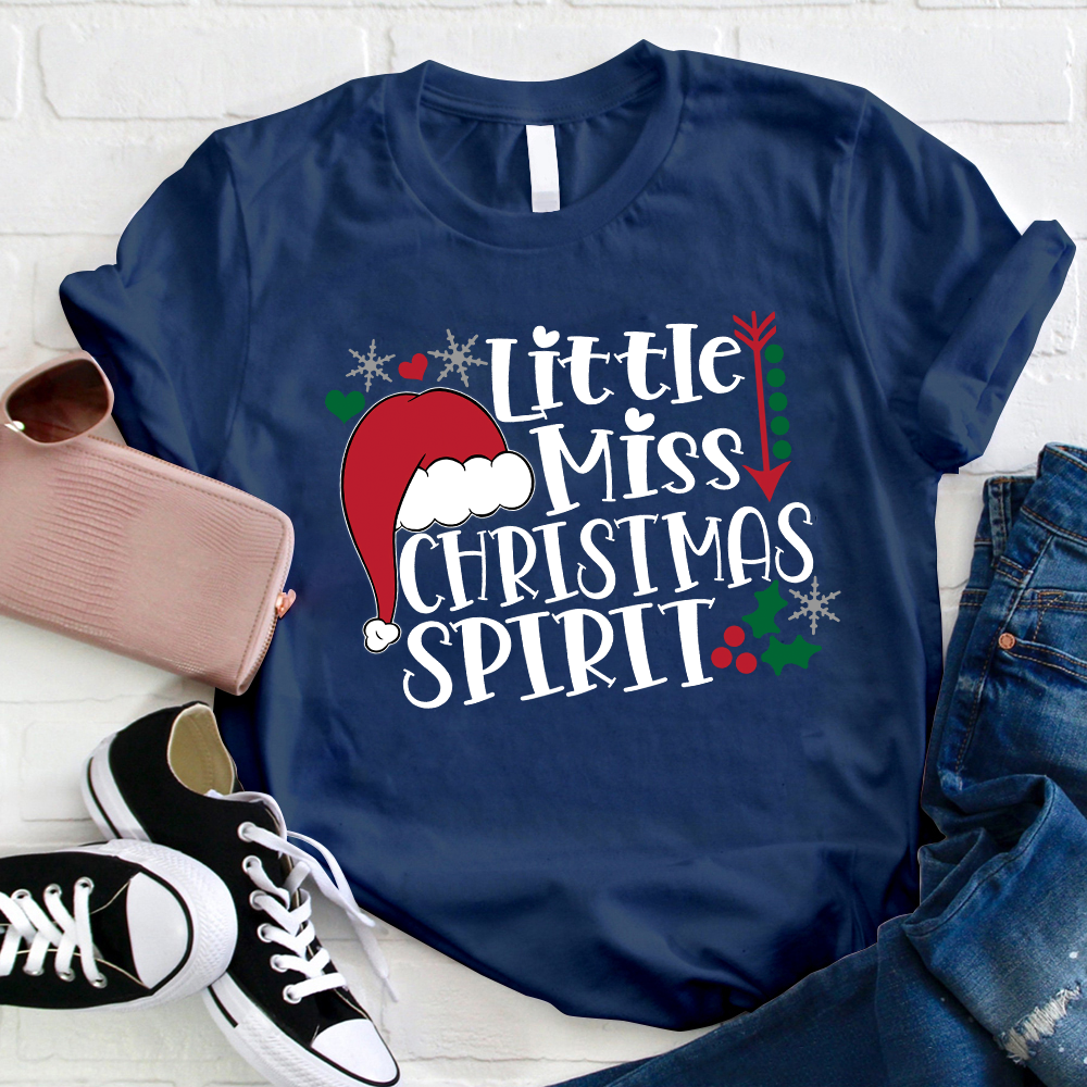 Little Miss Christmas Spirit T-Shirt