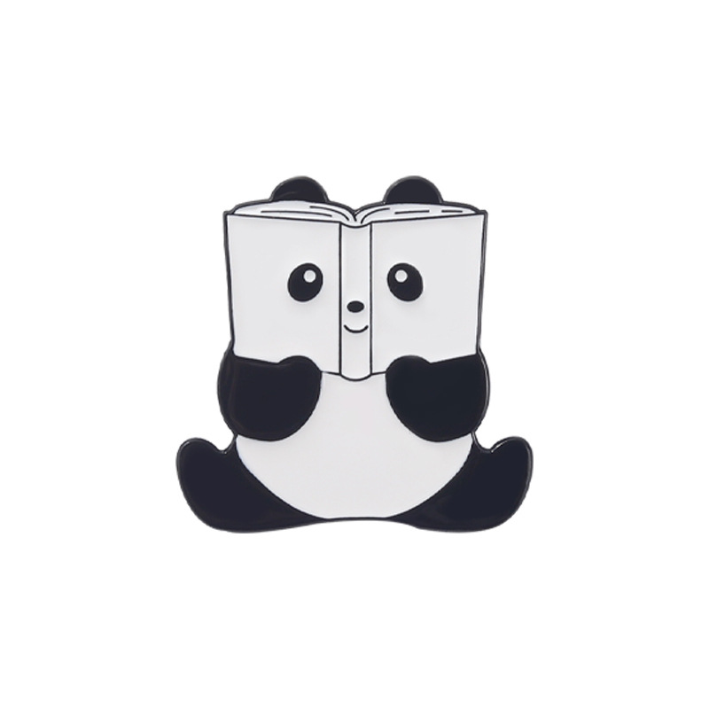 Cartoon Animals Read Books Pin Set