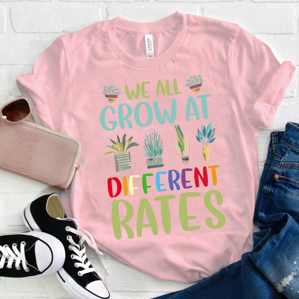 We All Grow At Different Rates Leaves T-Shirt