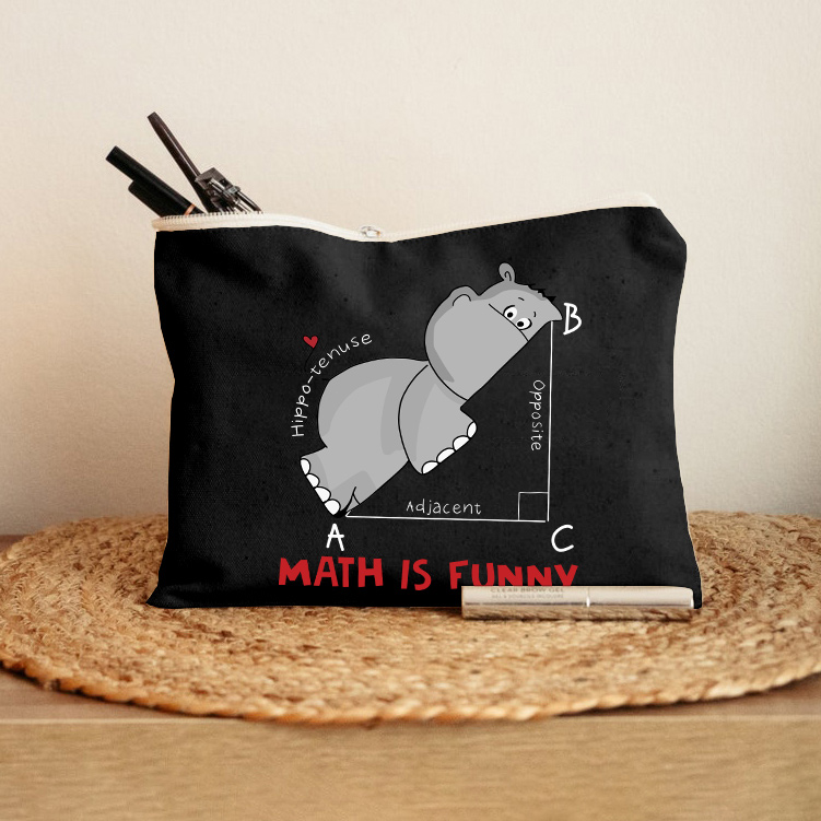 Math Is Funny Makeup Bag