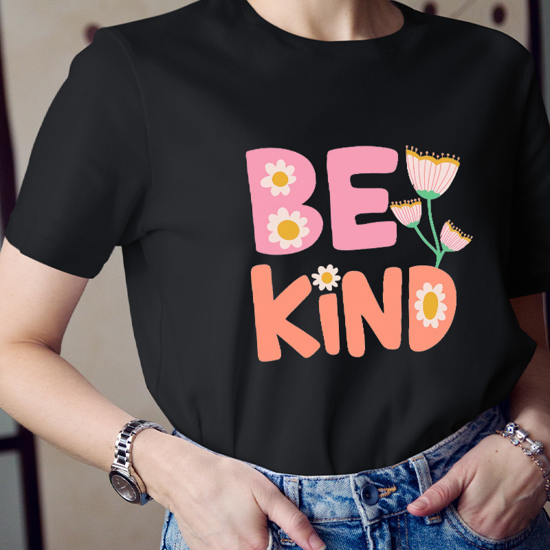 Pinky Flower Be Kind T-Shirt