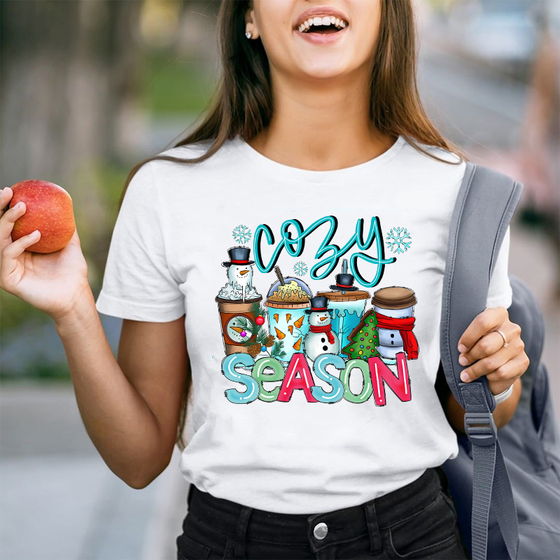 Cozy Season Coffee Day Teacher T-Shirt