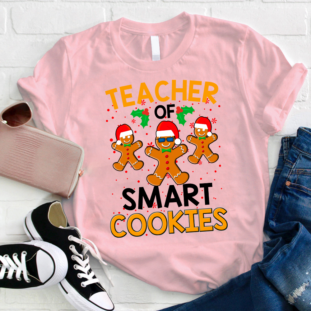 Christmas Teacher Of Smart Cookies T-Shirt