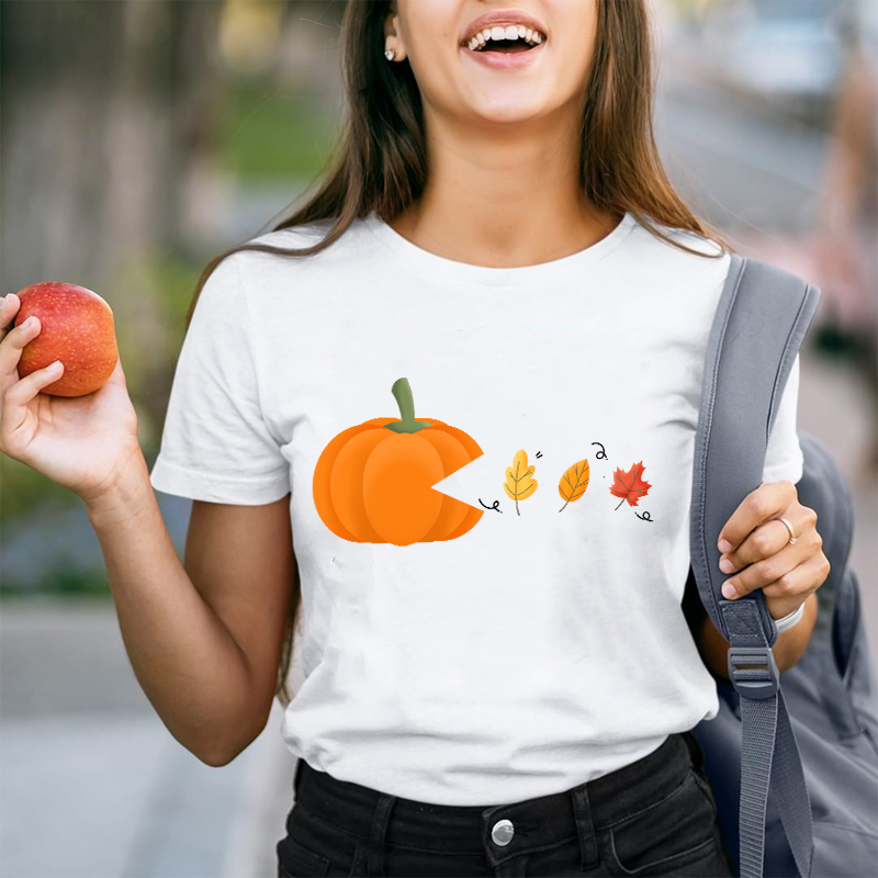 Pac-Pumpkin Teacher T-Shirt