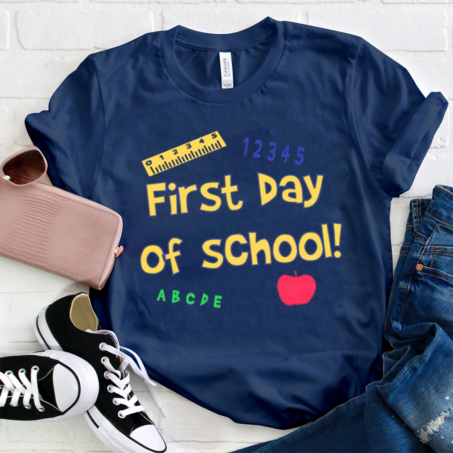 First Day Of School ABCDE T-Shirt