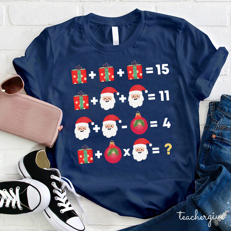 Christmas Mathematics Teacher T-Shirt