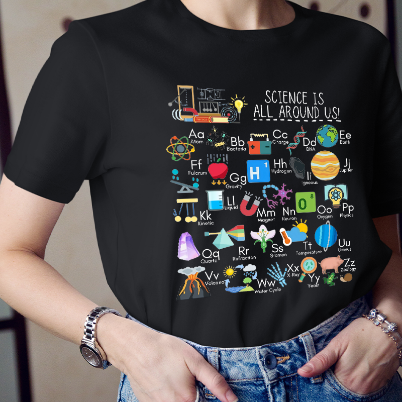 Science Is All Around Us Periodic Table T-Shirt