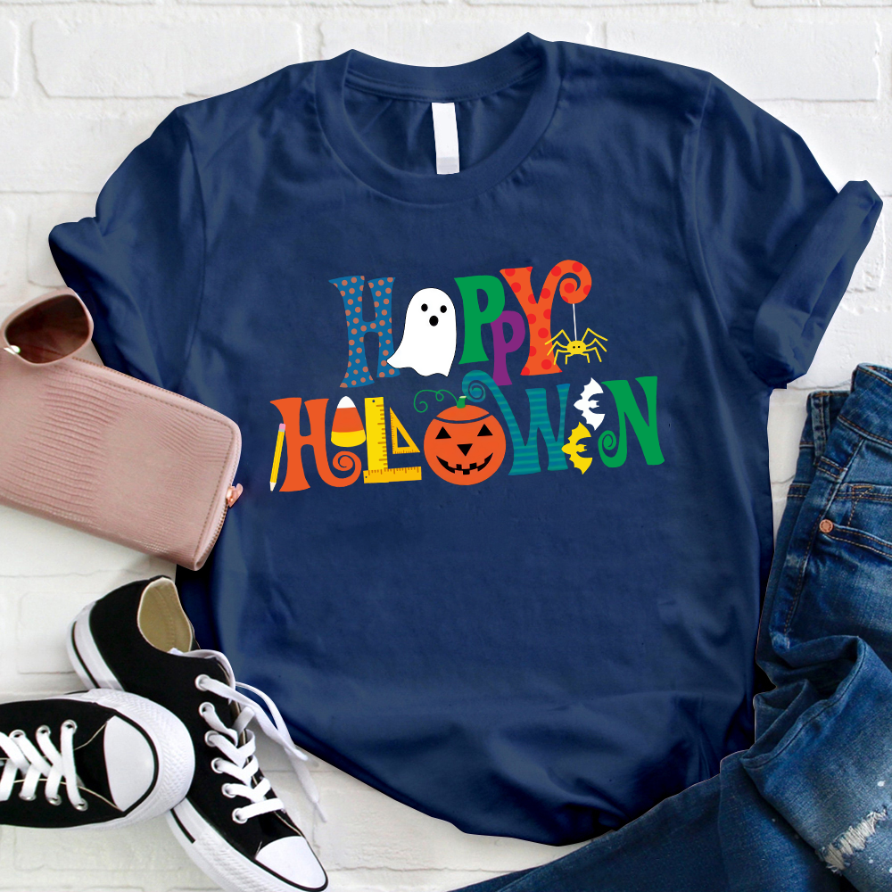 Colorful Happy Halloween T-Shirt