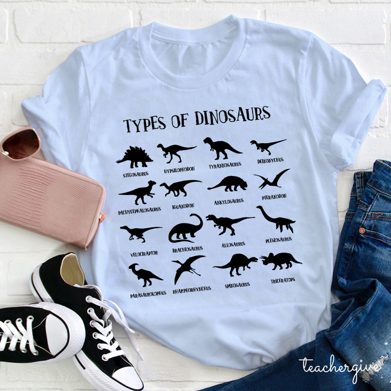 Types Of Dinosaurs T-Shirt