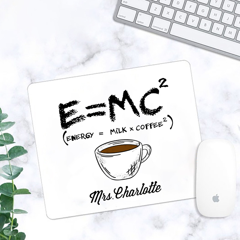 Personalized Energy=Milk+Coffee Mouse Pad