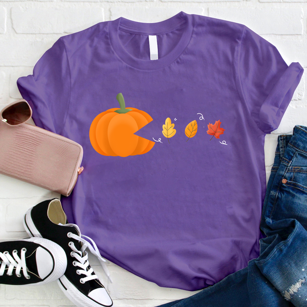 Pac-Pumpkin Teacher T-Shirt