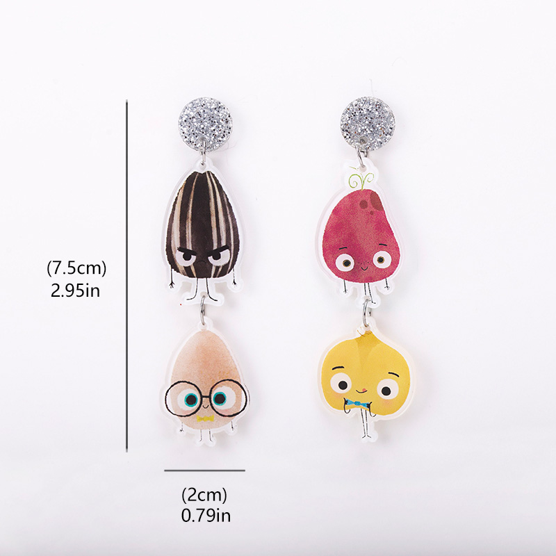 The Good Egg The Bad Seed Acrylic Earrings